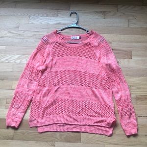 Cute SO Kohl’s Coral Sweater Size L